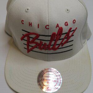 Mitchell & Ness‎ NBA Chicago Bulls White Snapback